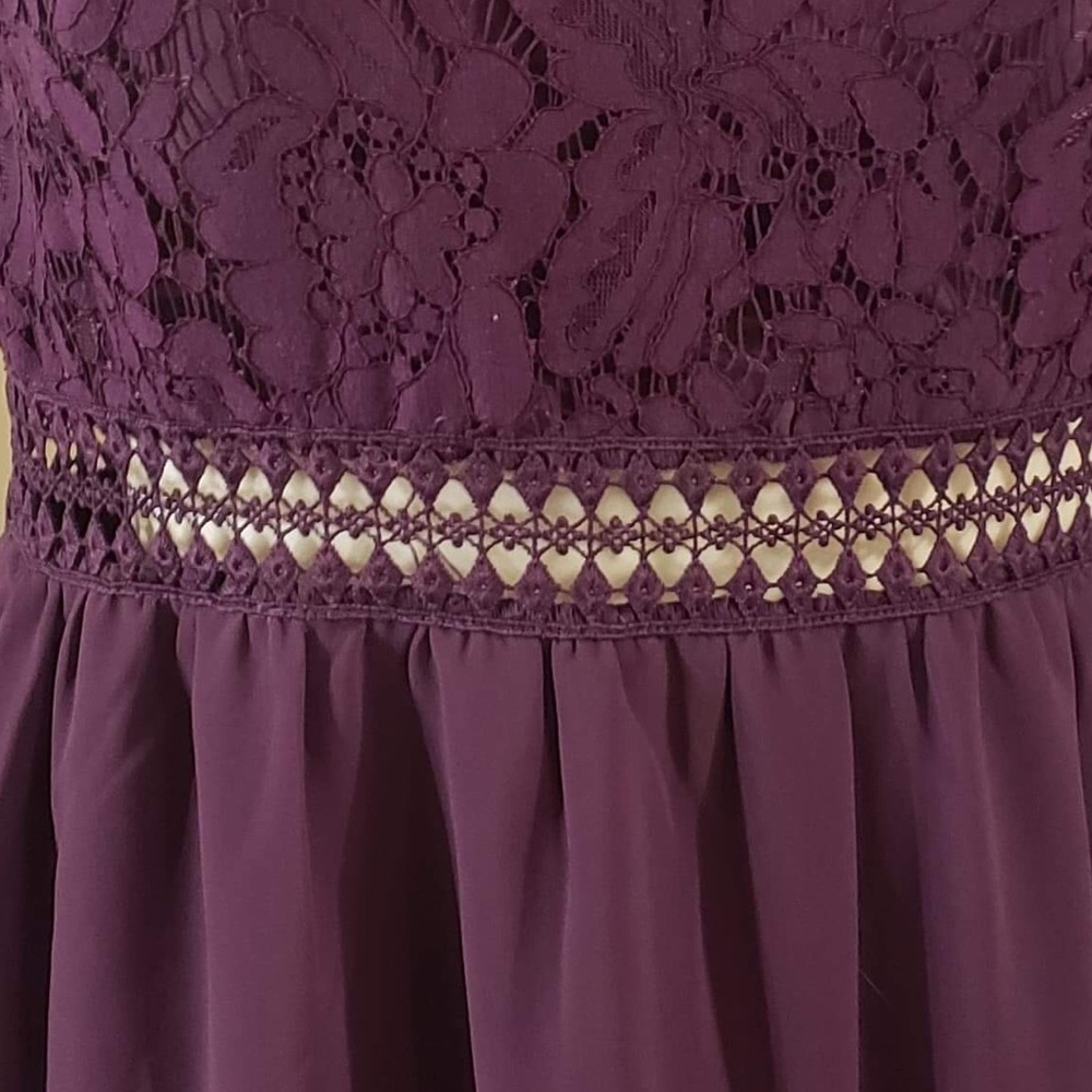 Truth & Fable Lace Trim Maxi Dress, Size M - Picture 3 of 9